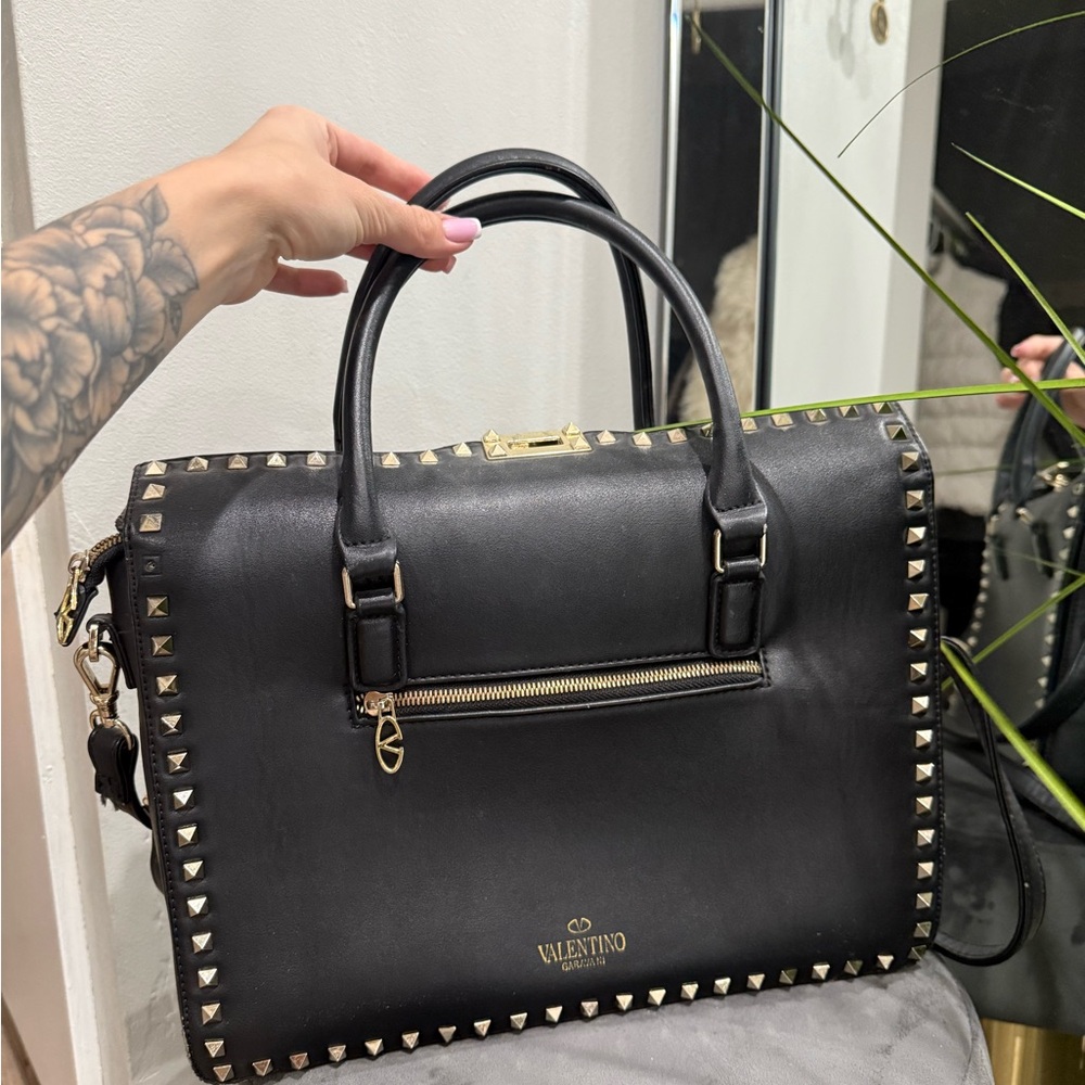 Valentino Black Studded Handbag
